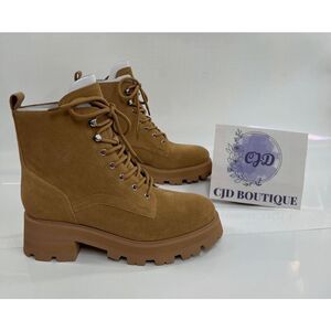 Marc Fisher Women's Lace Up Booties - Light Natural 9M